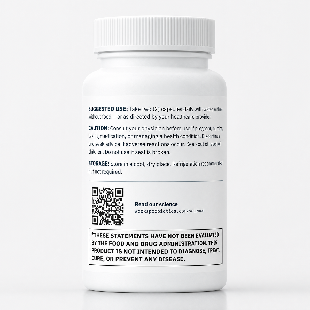 Works for Glucose Wellness bottle, suggested use and storage panel