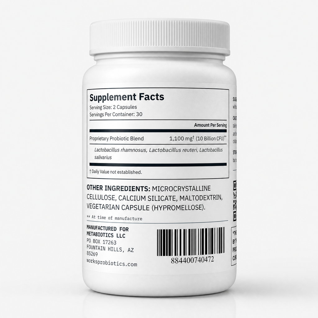 Works for Glucose Wellness bottle, Supplement Facts panel