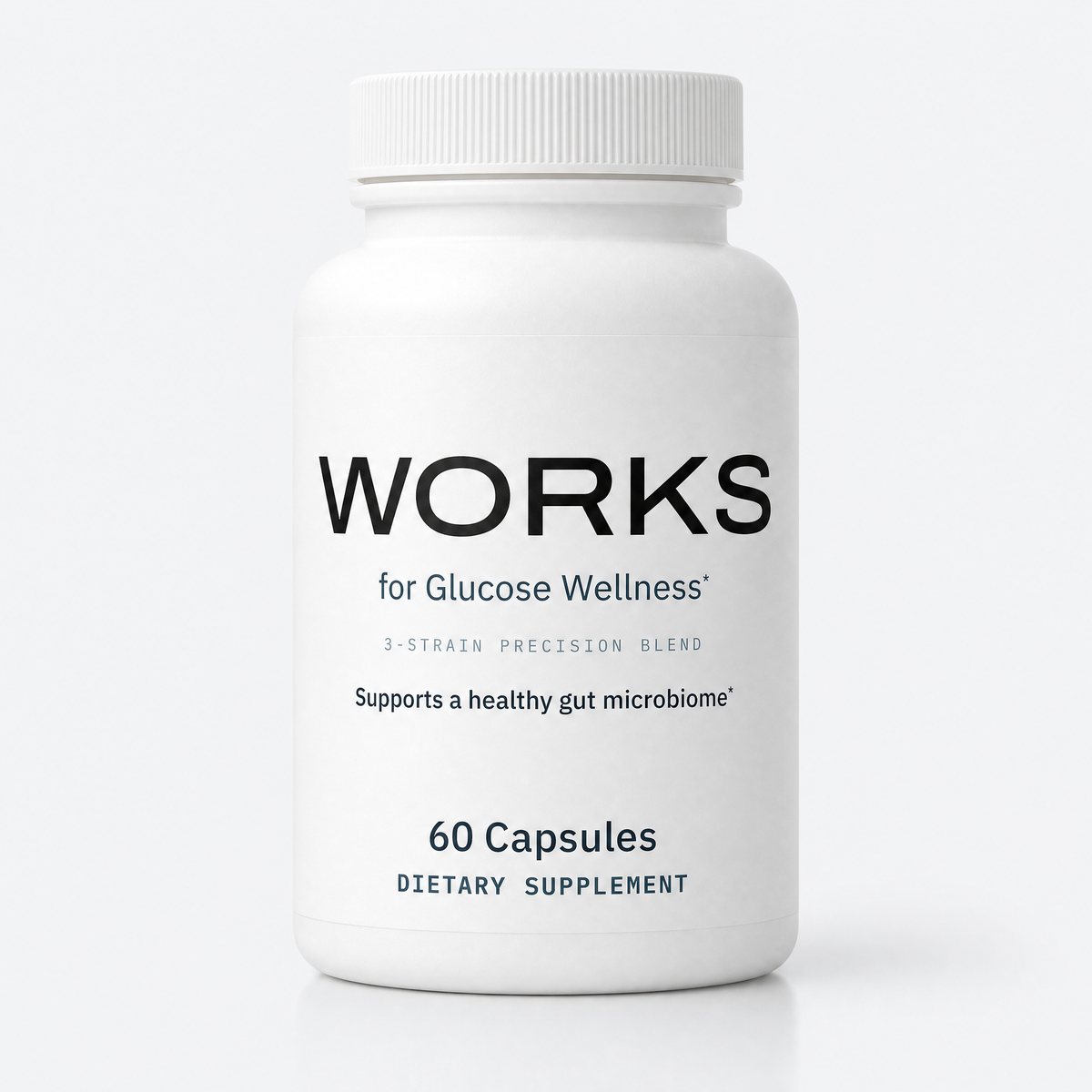 Works for Glucose Wellness bottle, front